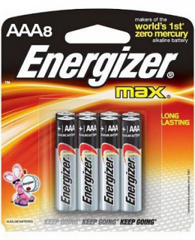 Батарейки Energizer Max Aaa/LR03 1,5V - 8 шт.